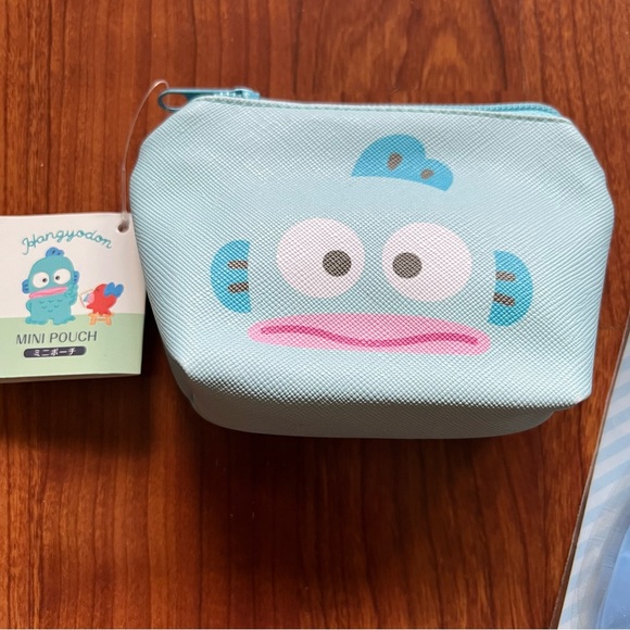 NWT Sanrio Hangyodon mini pouch & Tuxedosam Zip Bags set - Picture 4 of 7